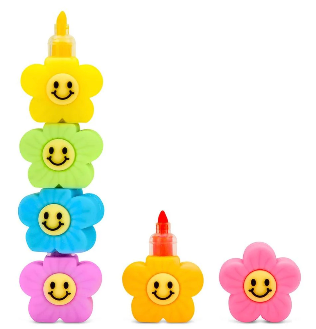 Iscream Smile Flower Stackable Markers