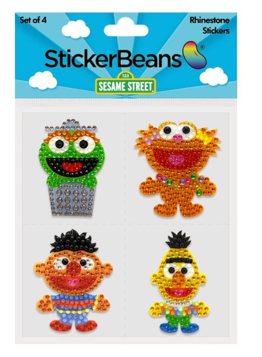 StickerBeans Sesame Street Pals Set of 4