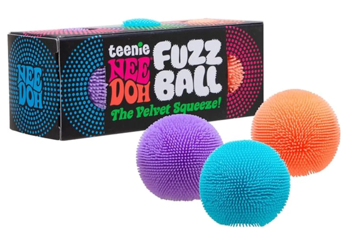 NeeDoh Teenie Fuzz Ball Stress Ball 3-Pack