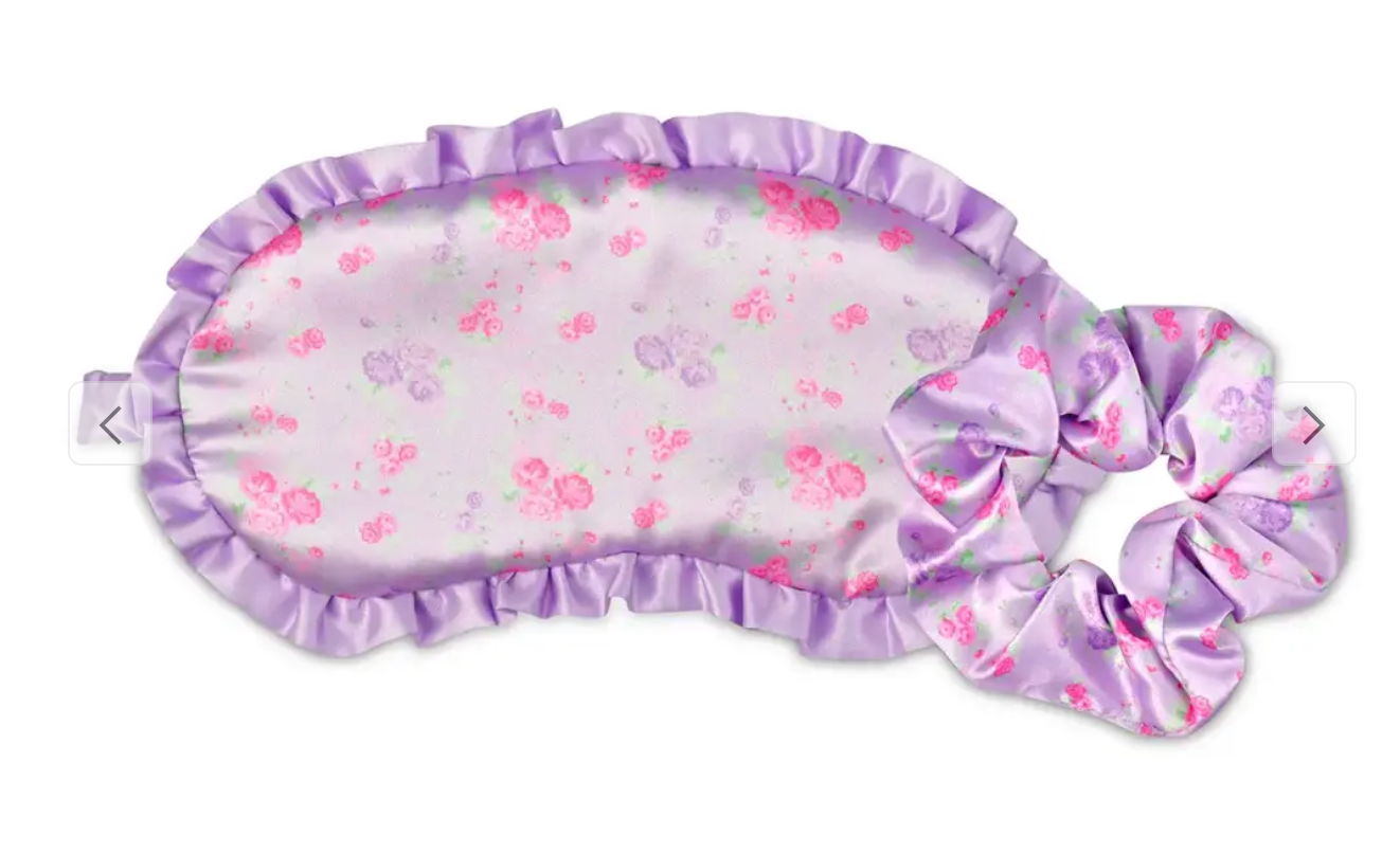 Iscream Forever Floral Eye Mask & Scrunchie Set
