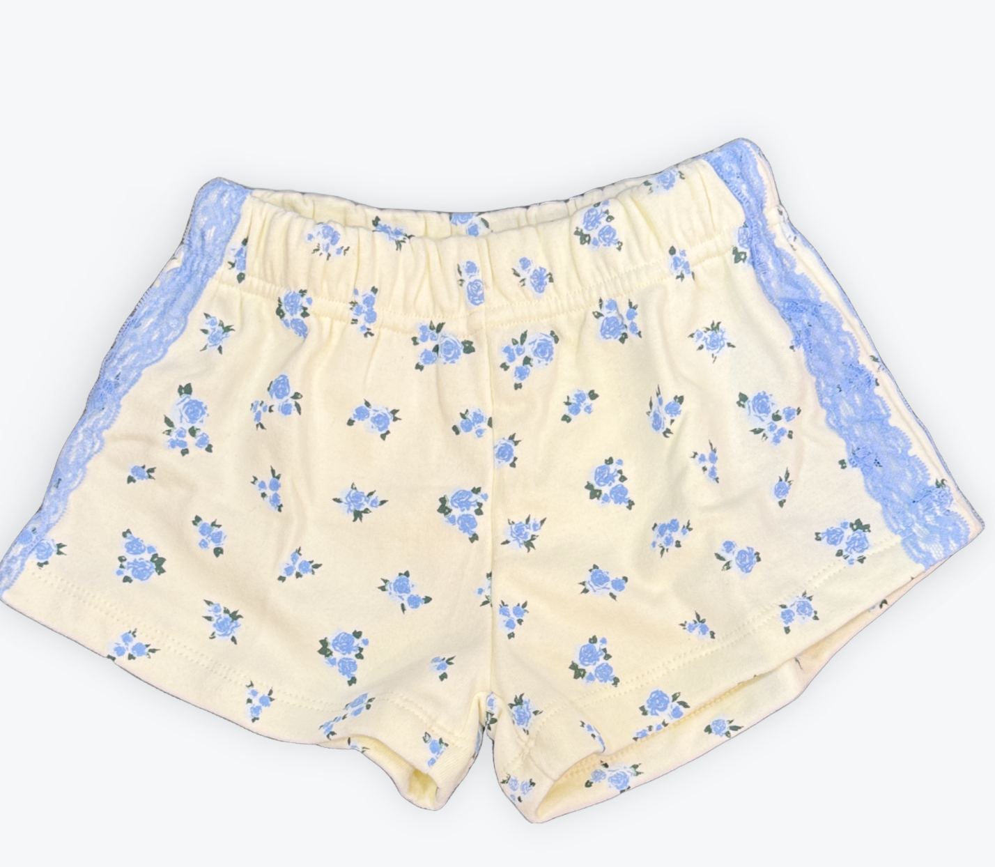 FBZ Yellow Blue Rose Shorts
