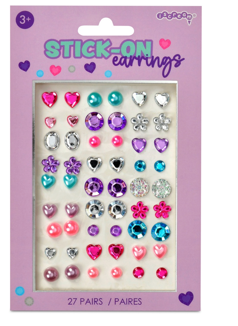 Iscream Gem Stick On Earrings