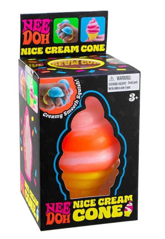 Nee Doh Nice Cream Cone Squishy Fidget Toy