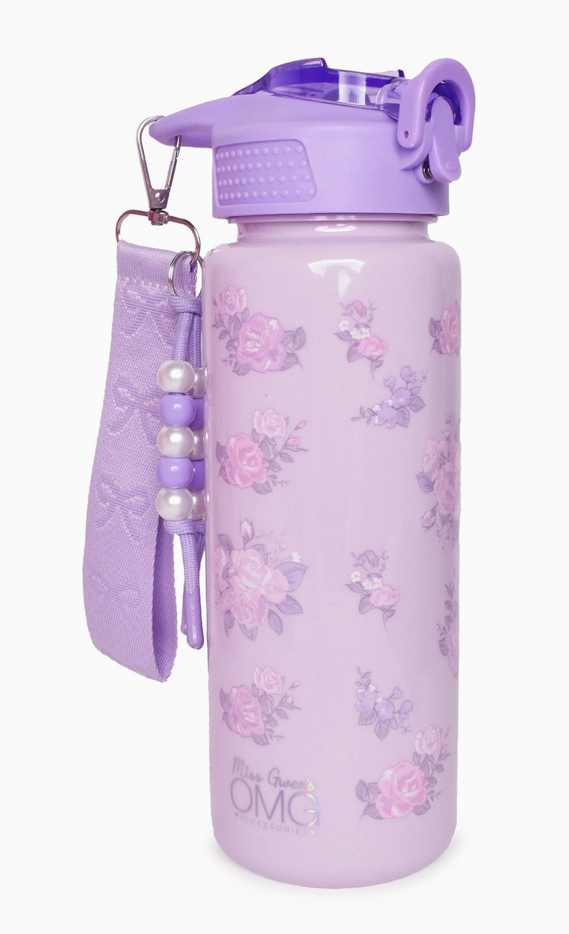 OMG Floral Printed Plastic Water Bottle