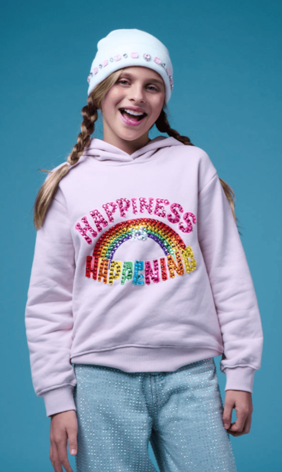 Lola & the Boys Happiness is Happening Hoodie