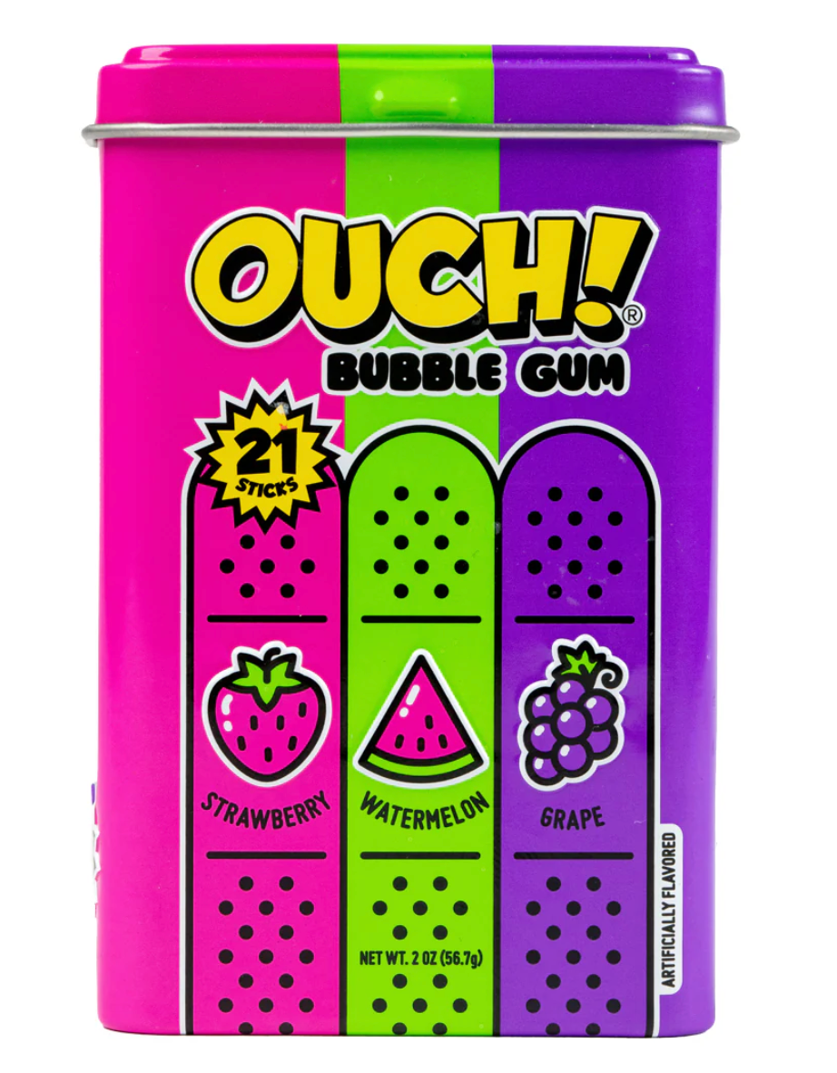 Ouch! Gum Band-Aids Assorted Flavor Tin