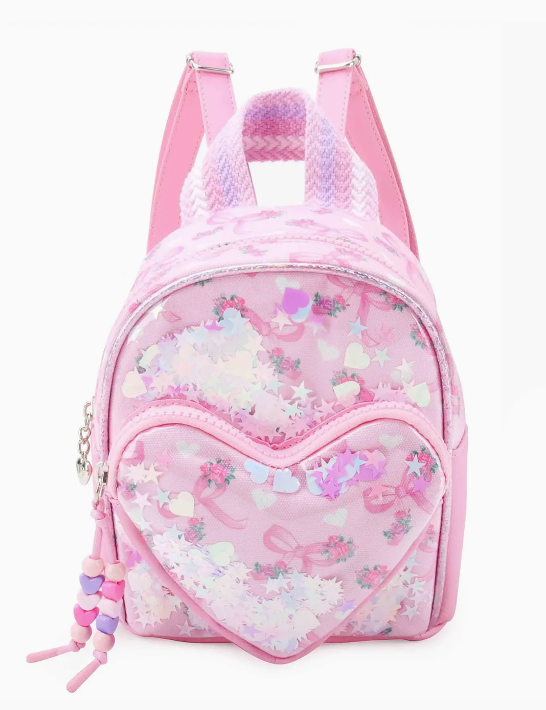 OMG Floral Bow Printed Confetti Mini Backpack