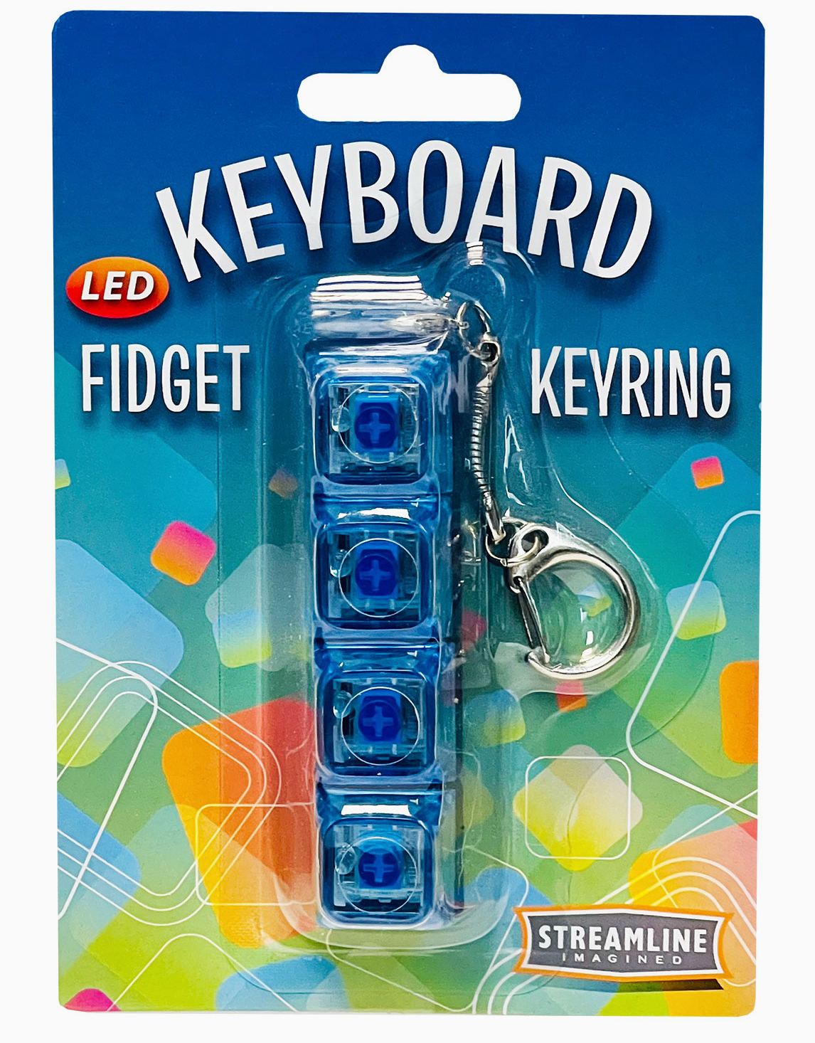 Keyboard Fidget Led Keyring