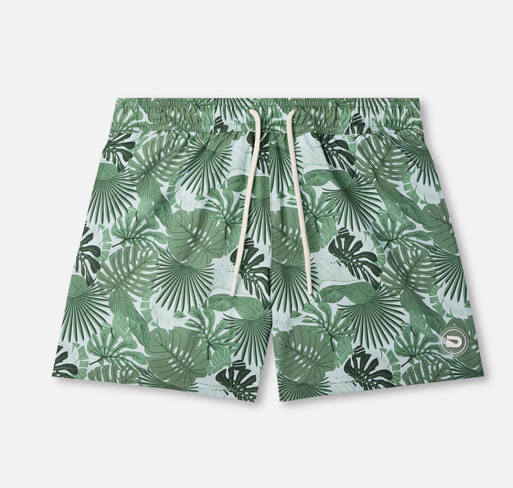 Drip Jungle Palms Swim Trunks