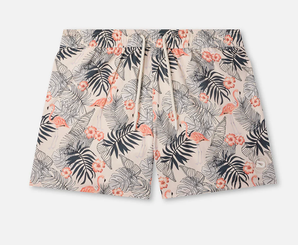 Drip Flamingo Bliss Swim Trunks