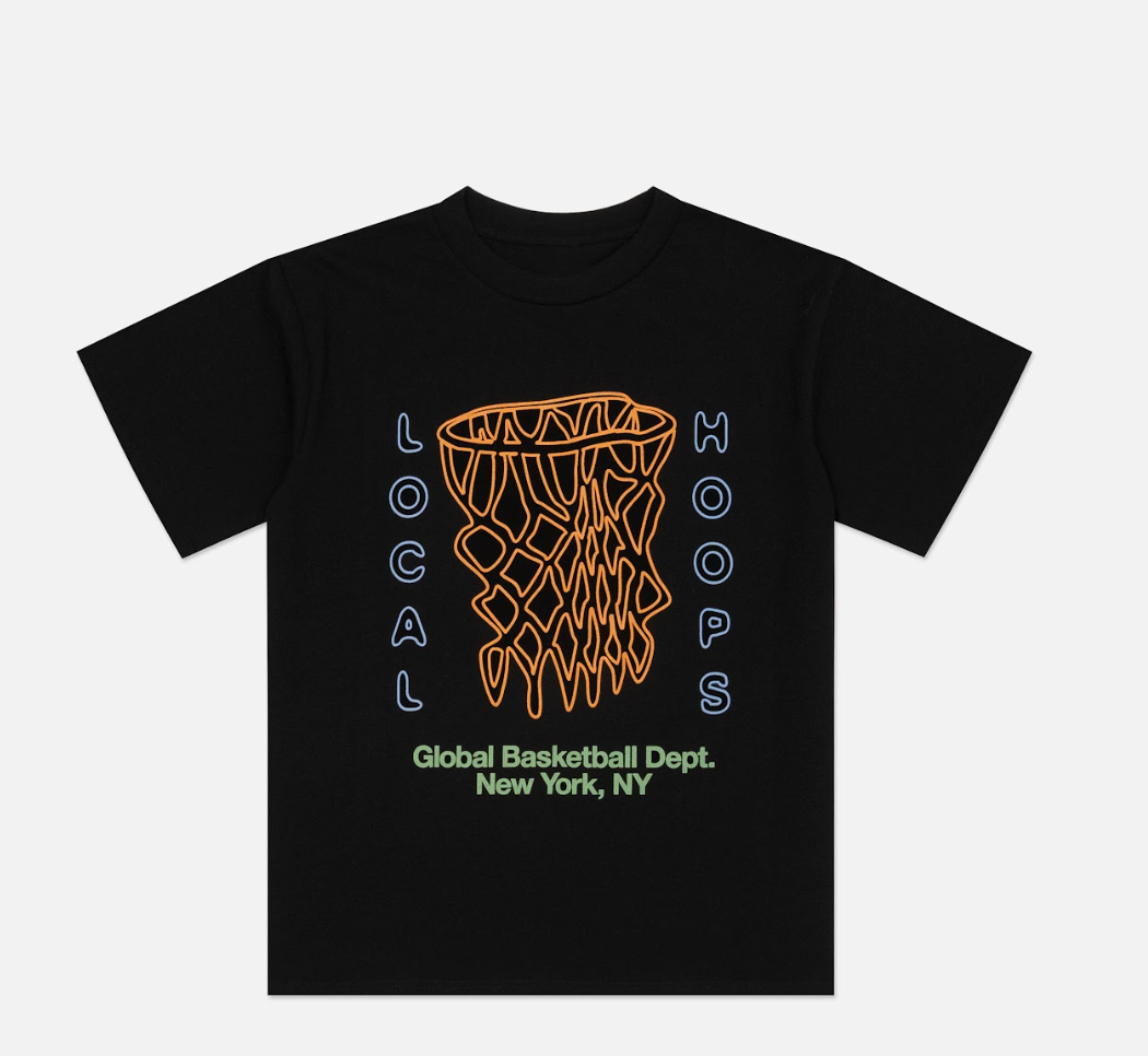 Local Hoops Global Basketball Dept. Tee