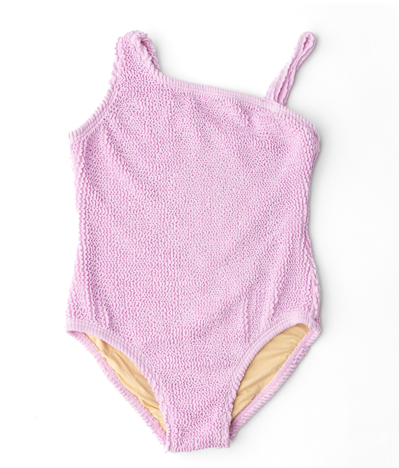 Shade Critters Crinkle One Shoulder Bathing Suit
