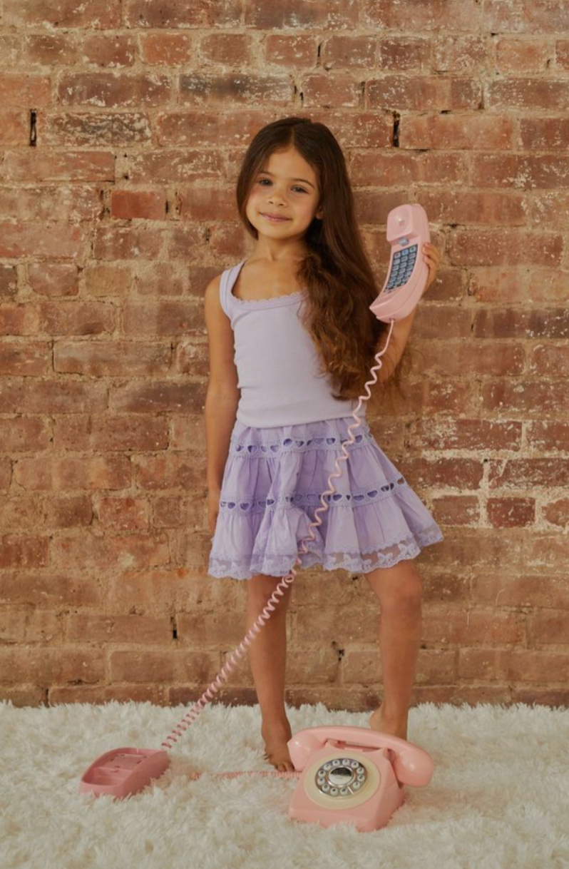 Theme Sofia Lavender Mini Skirt