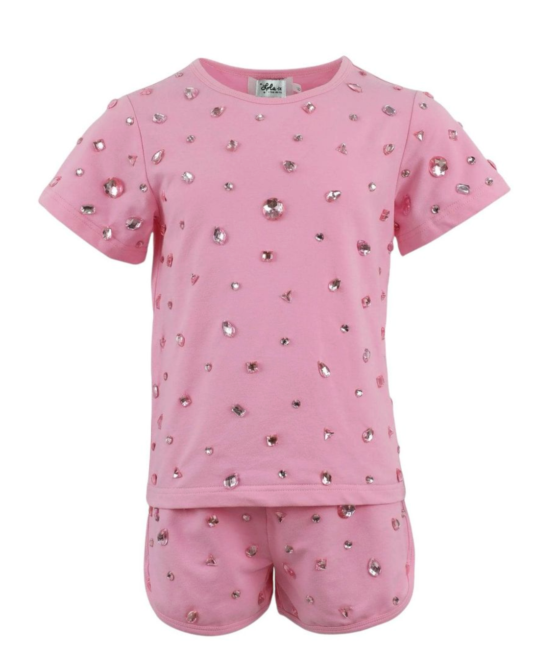 Lola & the Boys Pinky Gems Short Set