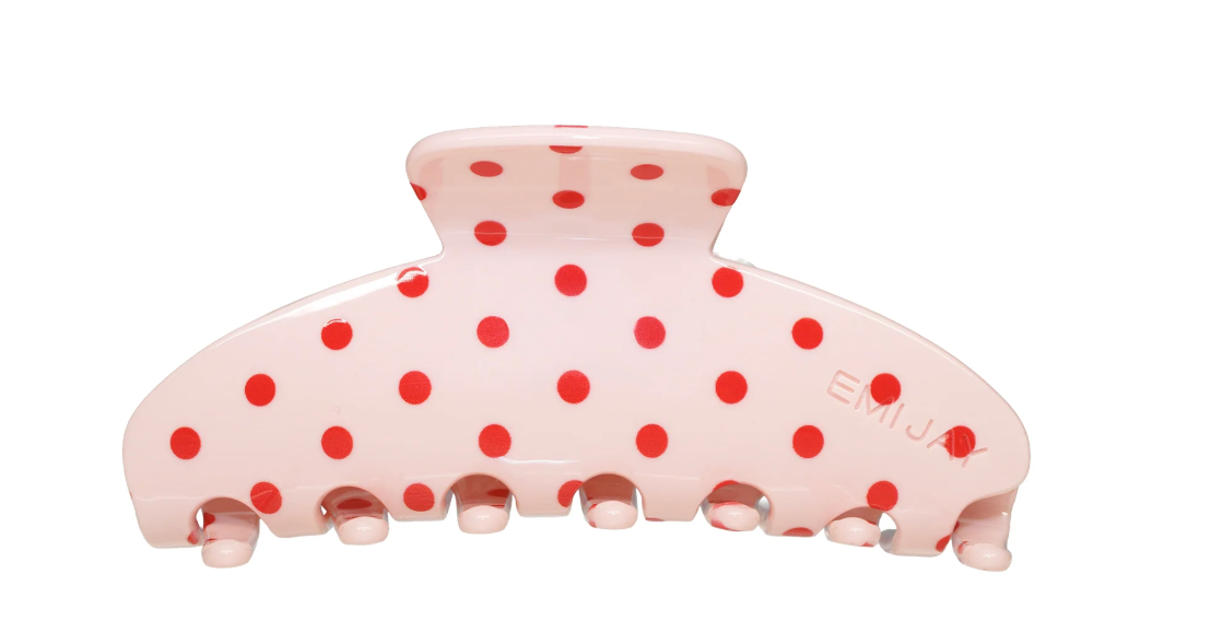 Emi Jay Big Effing Clip Blush Polka Dot