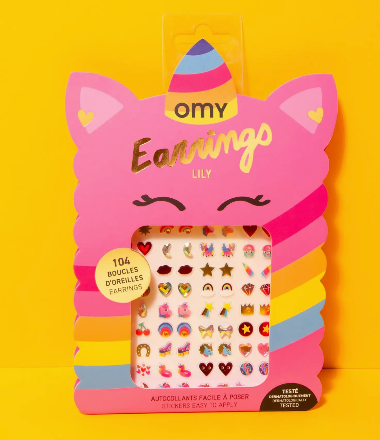 OMY Kids Sticky Earrings - Unicorn