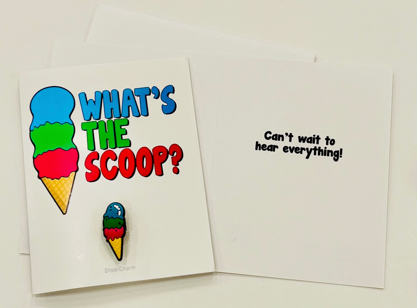 Sunny Marshmallow Shoe Charm Card