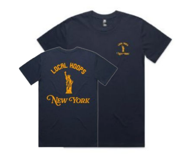 Local Hoops Navy New York Tee