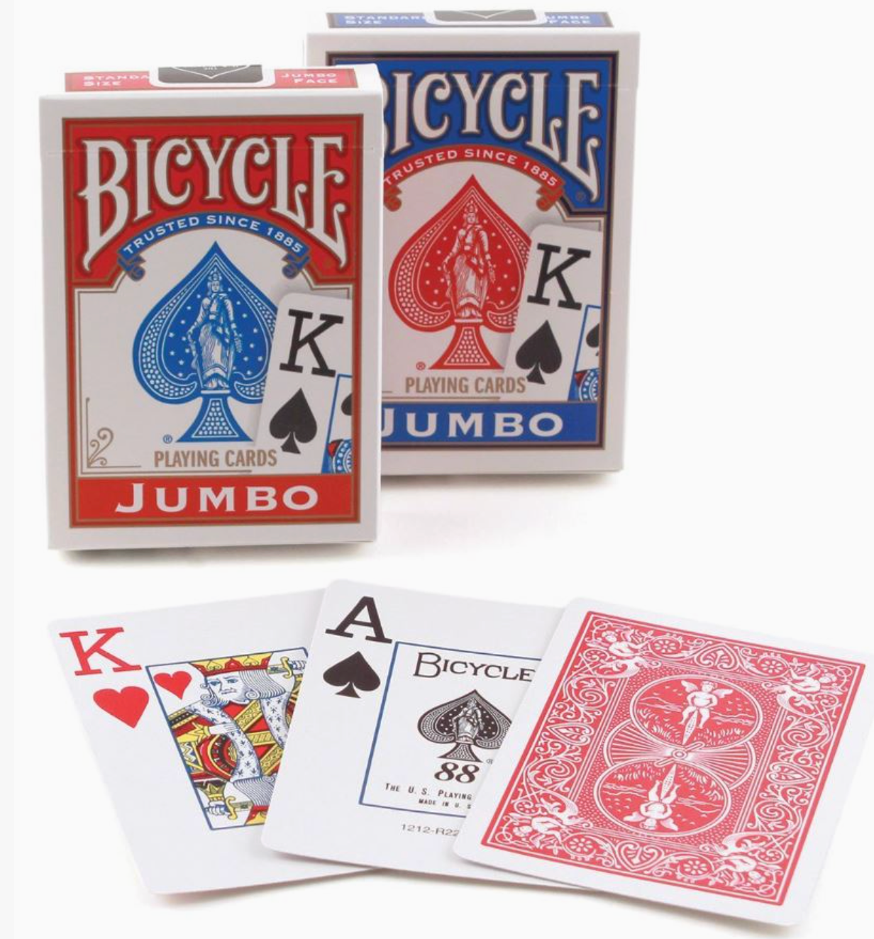 Bicycle Jumbo Index Red & Blue Playing Cards