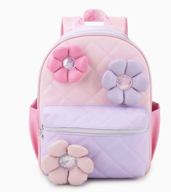 OMG Daisy Appliqué Quilted Backpack