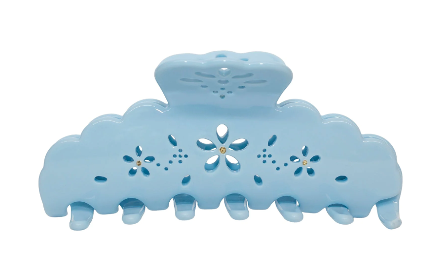 Emi Jay Big Effing Clip Baby Blue Eyelet