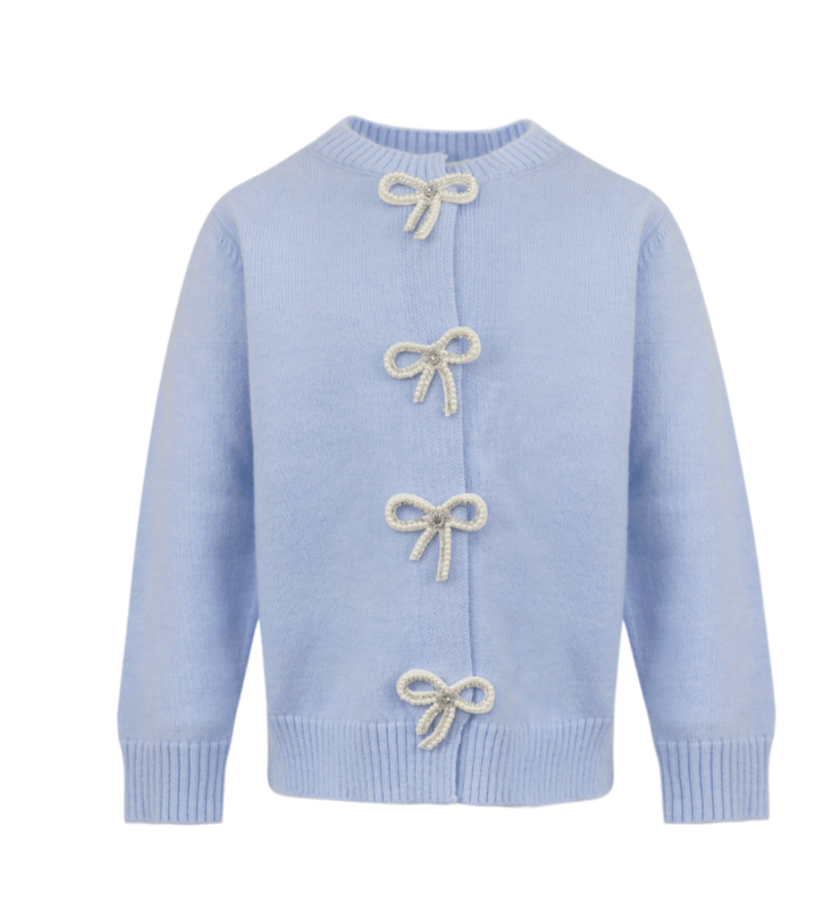 Lola & the Boys Crystal Bow Cardigan