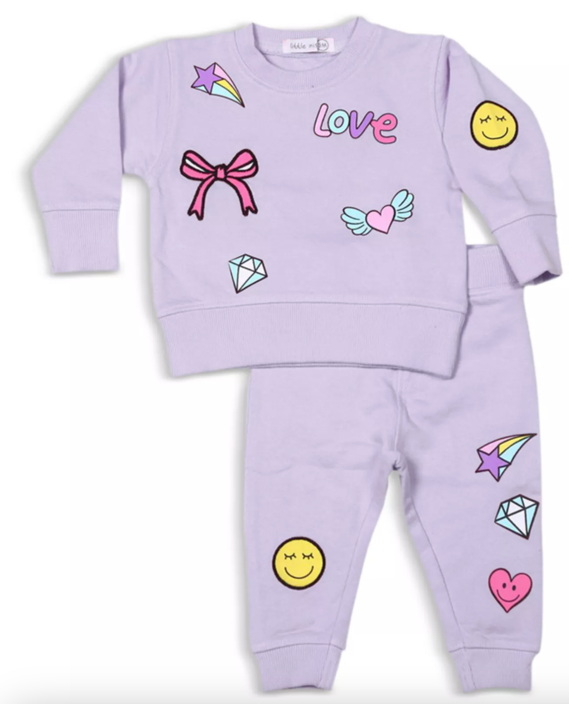 Little Mish Doddle Patch Sweat Set