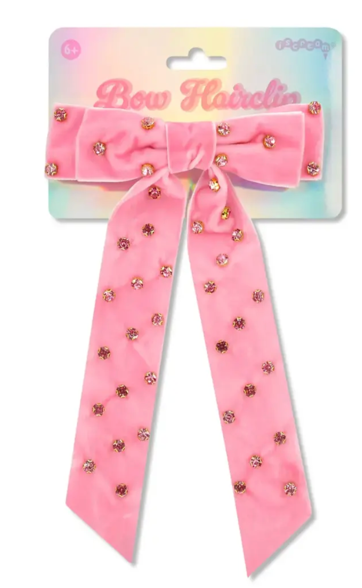 Iscream Rhinestone Bow Hair Clip