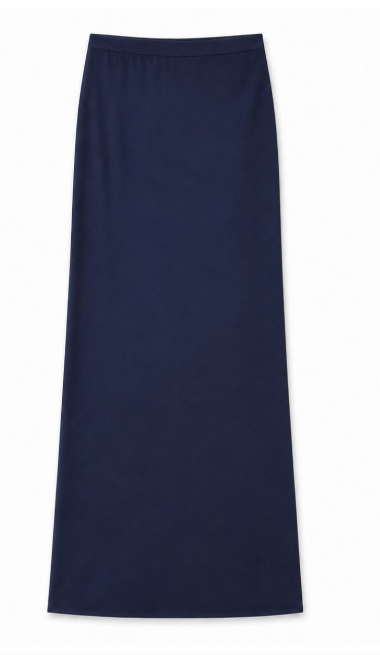 Theme Joey Satin Maxi -Navy