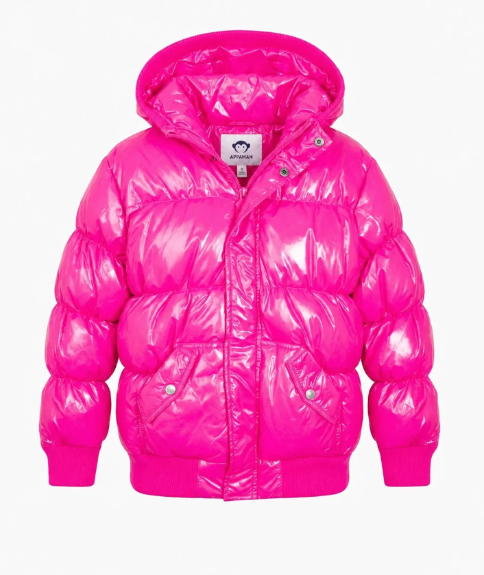 Appaman Pink Glitter Puffy Coat
