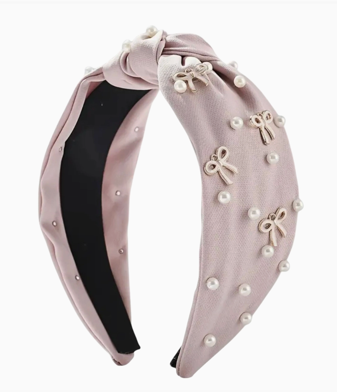 Knot Headband Pearl & Bow