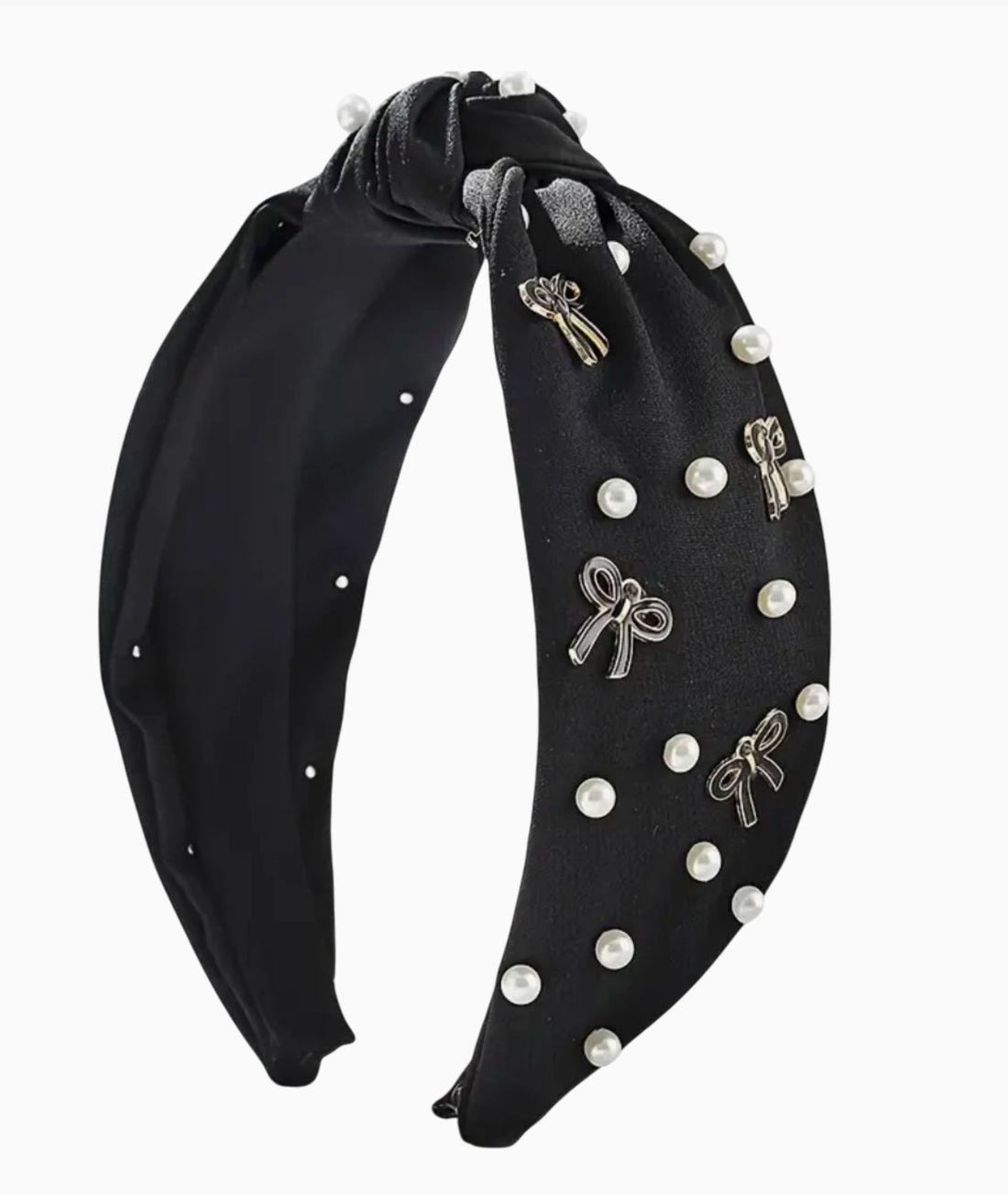 Knot Headband Pearl & Bow