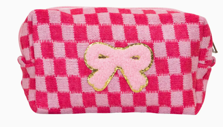 Malibu Sugar Checkered Bag w/ Bow Patch