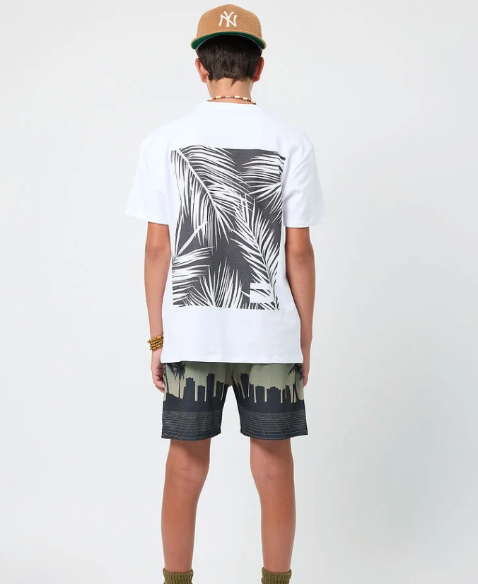 Drip Coastal Palm Graphic Tee