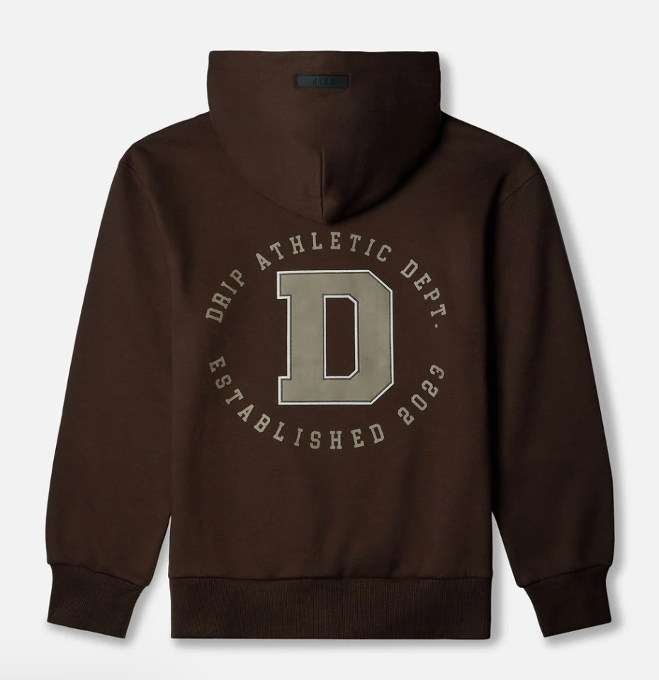Drip Athletic Dept. Hoodie Brown
