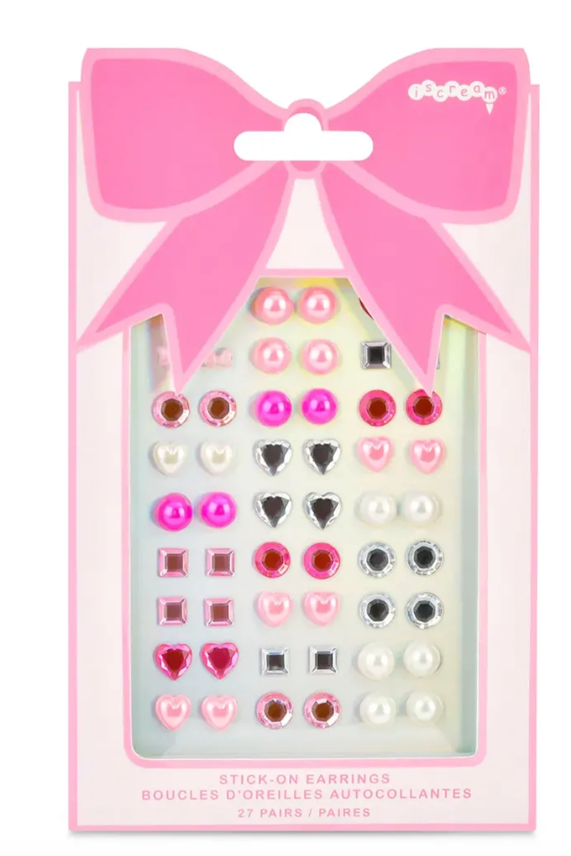 Iscream Bow Stick On Earrings