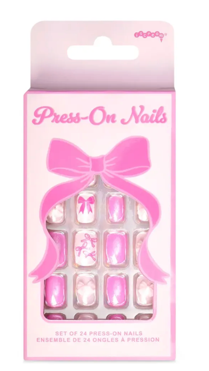 Iscream Bow Press On Nails