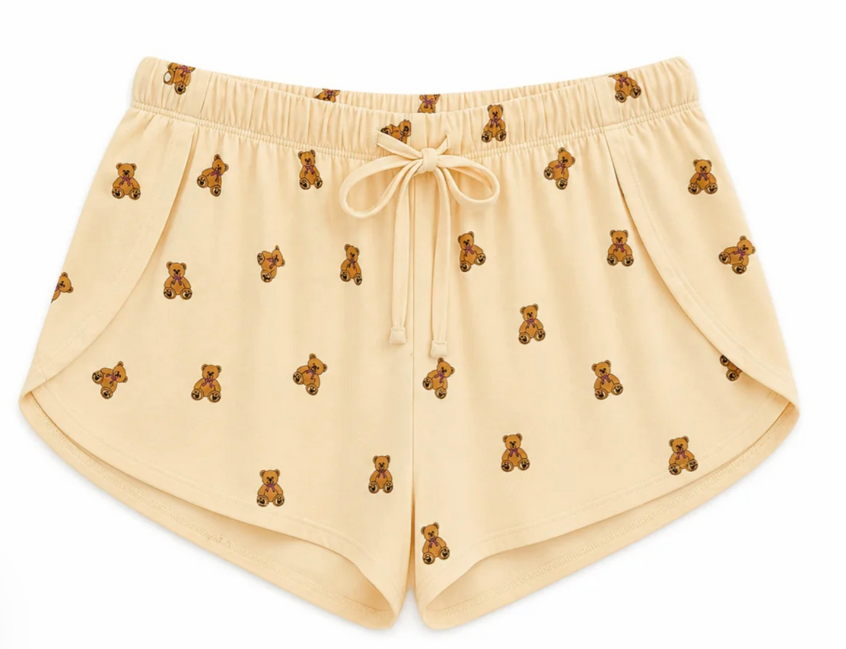 Katie J Tess Bear L/S Top & Short Set