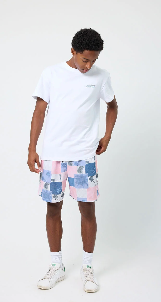 Drip Palm Patchwork Shorts