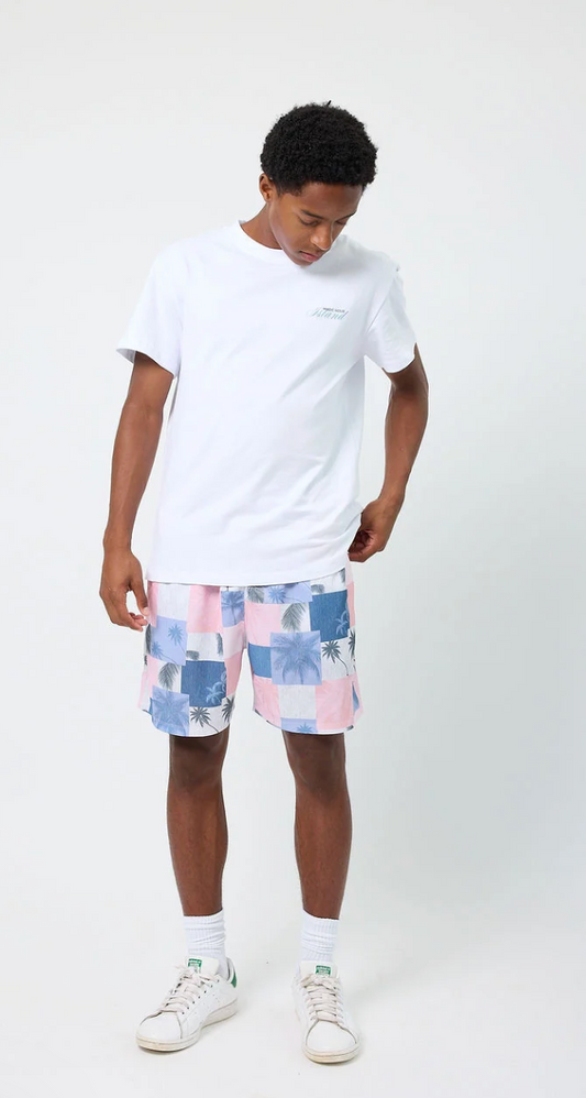 Drip Palm Patchwork Shorts