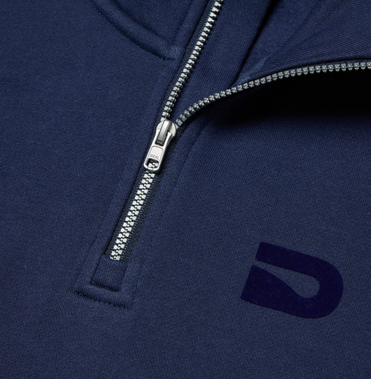 Drip Quarter Zip Navy Sweatshirt