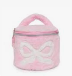 OMG Bow Plush Round Glam Bag w/ Charm