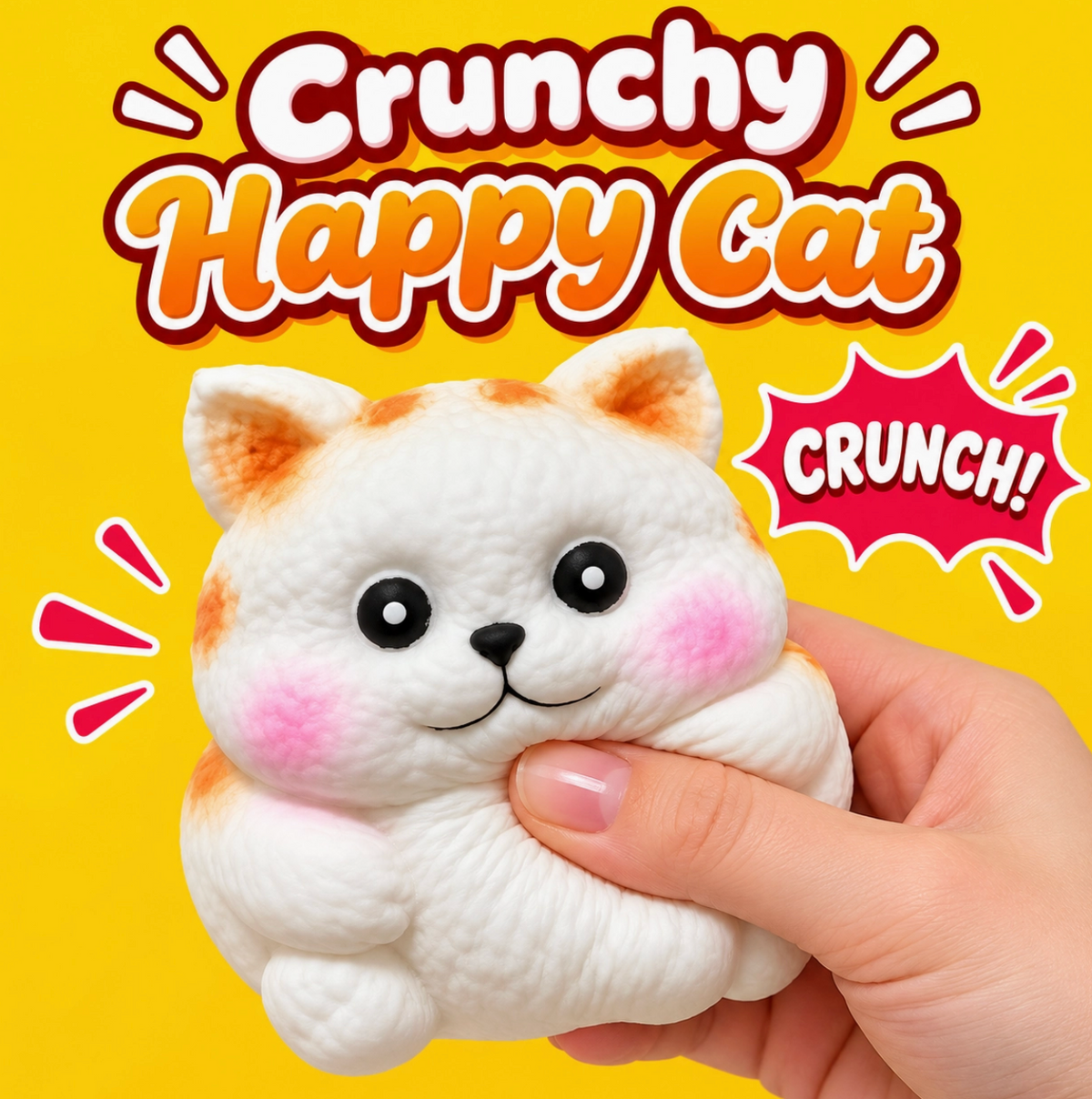 Crunchy Happy Cat Squishy