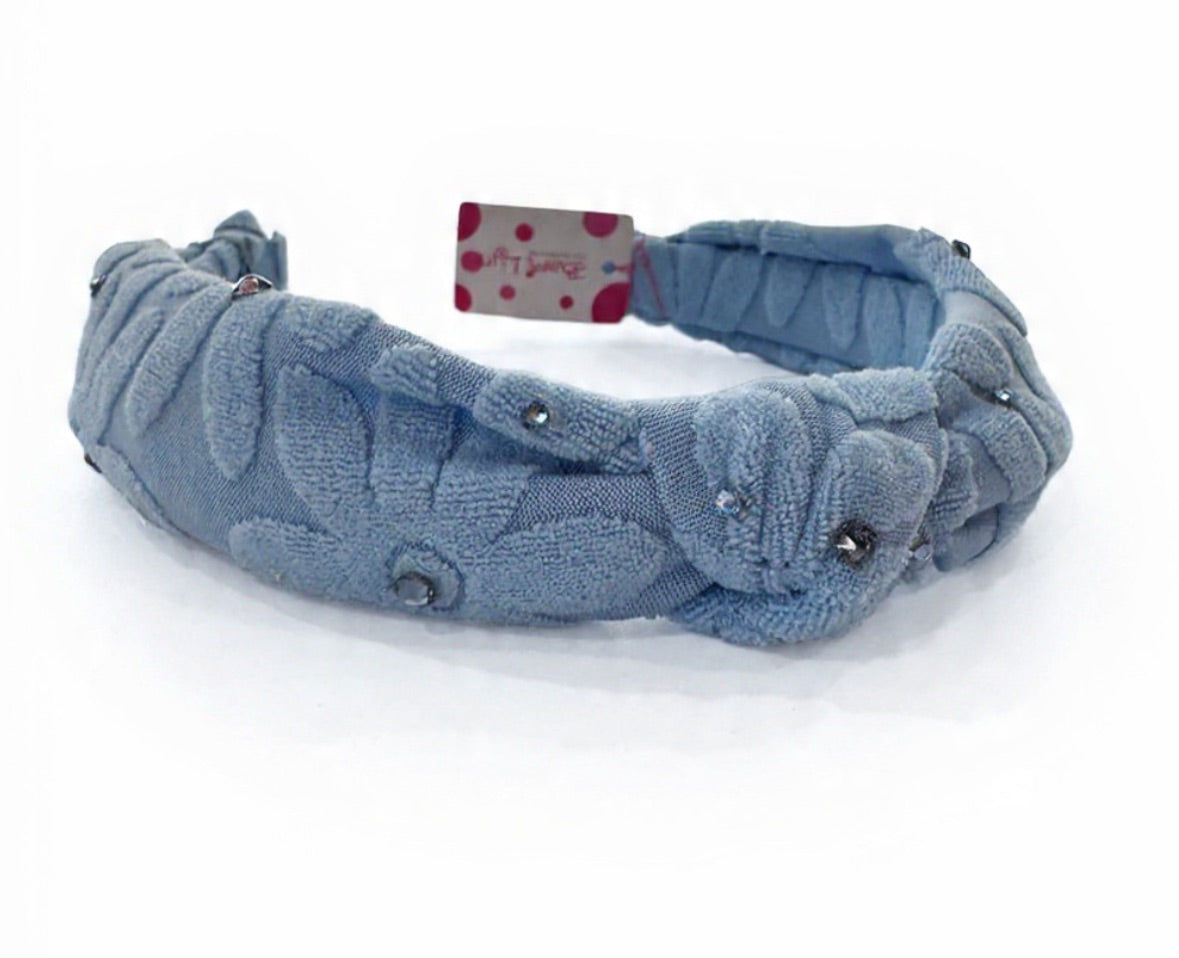 Knot Flower Crystal Headband