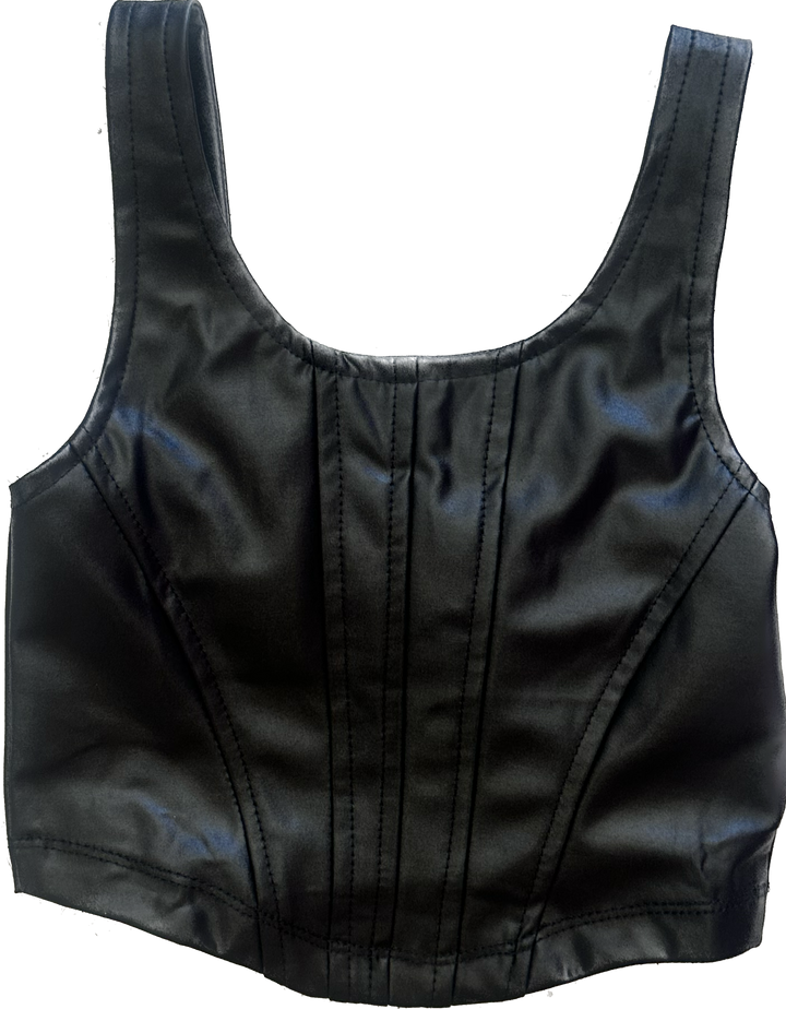 Pleather Corset Top