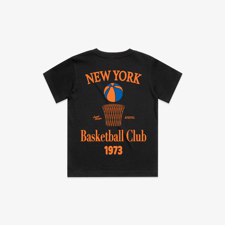 Local Hoops Black NY Basketball Club Tee