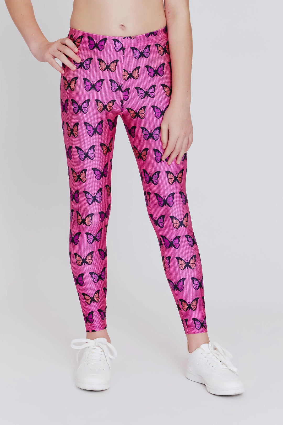 Terez Pink Dotted Butterfly Legging