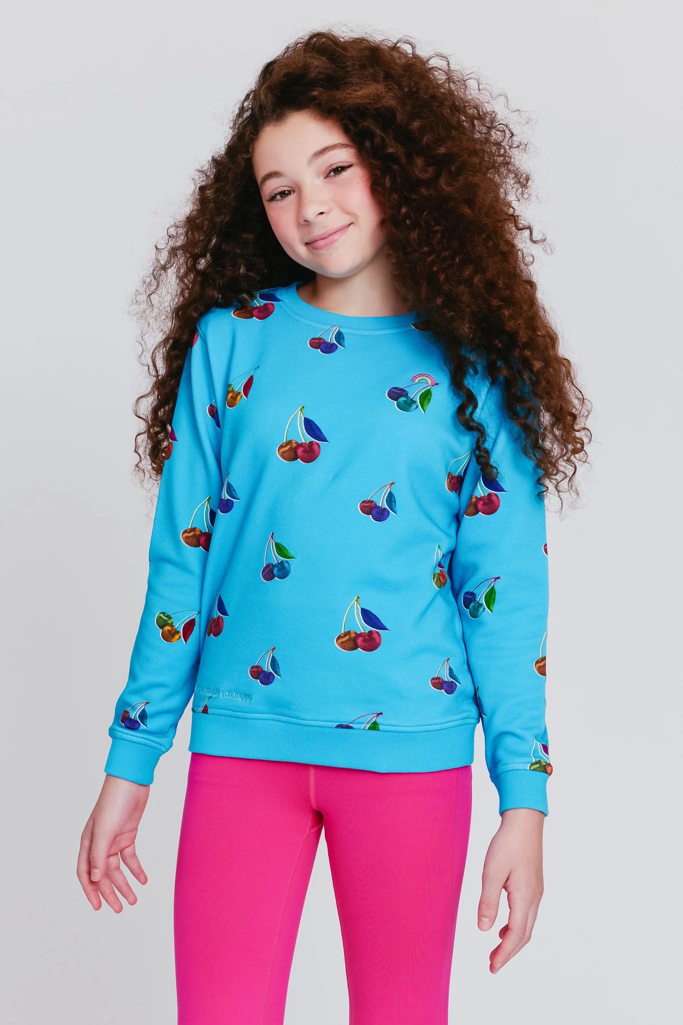 Terez Cherries Crew Sweatshirt