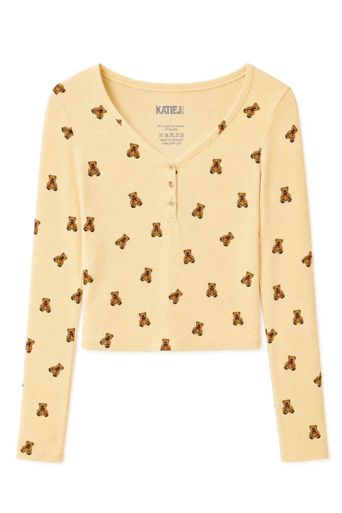 Katie J Tess Bear L/S Top & Short Set
