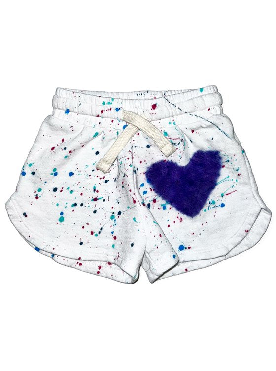 Splatter Heart Shorts